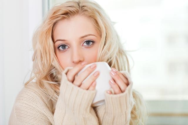 girl with cup