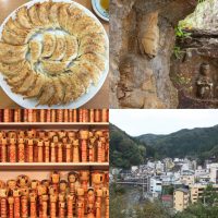 温泉街や見た目にも美しい餃子を堪能する福島旅