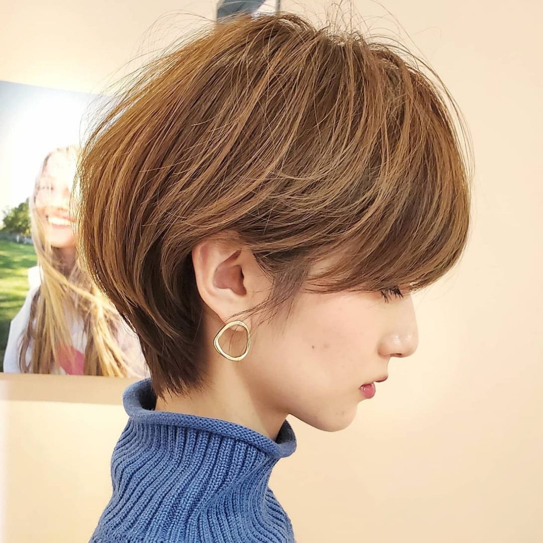 前髪長め でモテ度up シルエットでアカ抜ける 最旬ショートヘア きれいのニュース Beauty News Tokyo